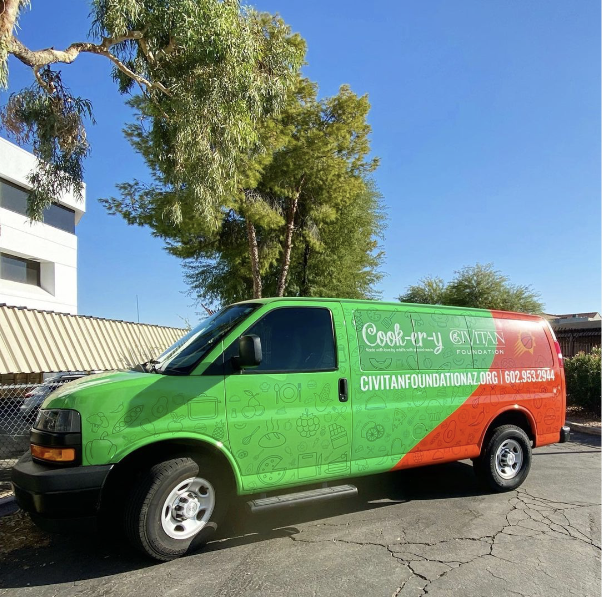 colorful catering van from Civilian