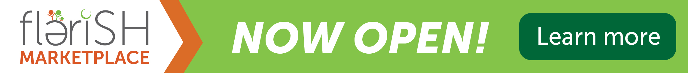 Now open Flerish Marketplace with button to learn more